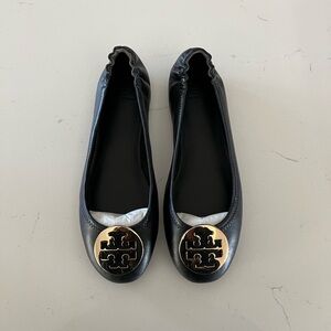 Tory Burch Minnie Travel Leather Ballet Flats